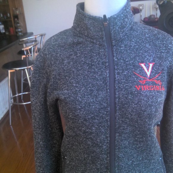 CHAMPION UNIVERSITY OF VA ZIPPERED JACKET WITH POCKETS-SIZE SMALL - Picture 3 of 13